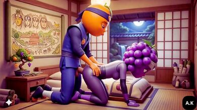 Ninja Clan Secrets Laranjudo eats Uvinha’s pussy and ass in Cosplay Uvinha takes Laranjudo’s big energy Vaginal and Anal Hidden Village Sex porno