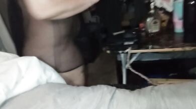 Cheating Wife in lingerie showing her pussy