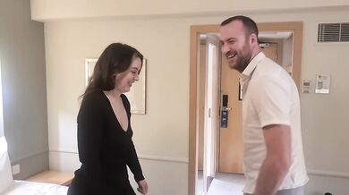 Shy British Wife Caught Cumshot Mid-Big Dick