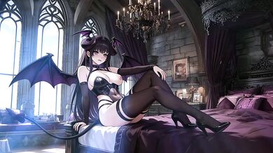 Captured Succubus Bound in the Dungeon - Fantasy Chained Demon Waifu Submits to the Underworld Lord