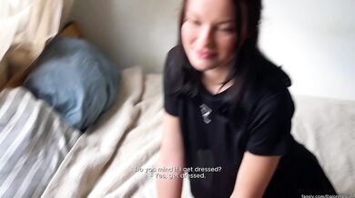 Horny stranger from the tennis court wants me to fuck her without a condom and finish in her mouth