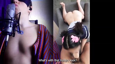 Make me a bitch in heat, she's ready to do anything for good grades. [eng sub dirty talk
