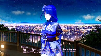 Genshin Impact - Raiden Shogun invited you on a date and you ended up having sex all night.