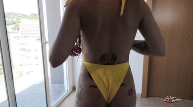 Shana Grimoire x Solougo, Oiled Bikini Massage on the Rooftop, Day 17