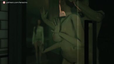 Babysitter caught me getting fucked and fingered herself to it later