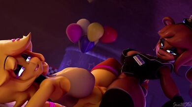 Night-time lesbian sex