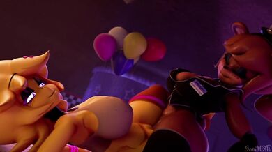 Night-time lesbian sex