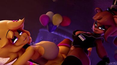 Night-time lesbian sex