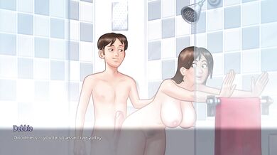 Fuck Land Lady While She in Shower | Summertime Saga Debbie New Porn