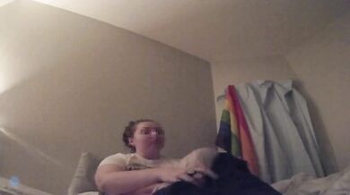 undressing and playing with my belly
