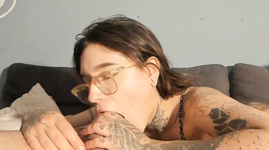 blonde loves sucking a cock