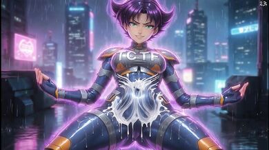 Oni Game Konoko Rainy Rooftop Bukkake Fantasy JOI: Glowing Chrysalis Cum-Covered Slut