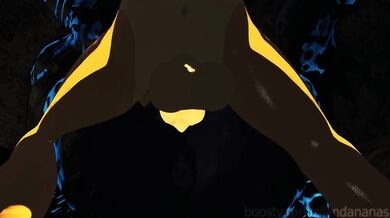 Dragon breeding deathclaw in a cave - VRChat Furry ERP