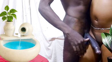 Shaving and romancing while feeling big cock, fingering wet pussybefore sex