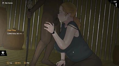 Hentai Game – Arrival of the Goddess - Part 1 Hot Sexy Blonde Woman Perform Paizuri & Intense Blowjob for the Tribe Chief