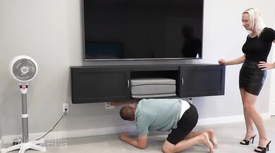Tighty Whities Fun With Repair Guy - FASHION FETISH E32 - MILF STELLA