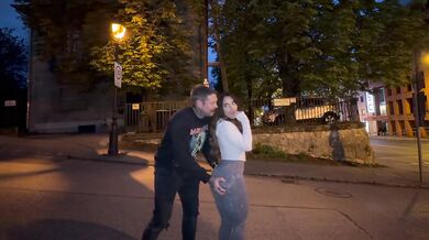 Sara Diamante HARD FUCK and DEEPTHROAT with a FAN off the street
