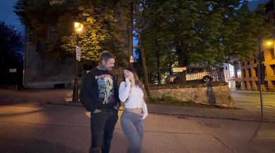 Sara Diamante HARD FUCK and DEEPTHROAT with a FAN off the street