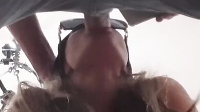 Throater's real wife takes cock deep and hard