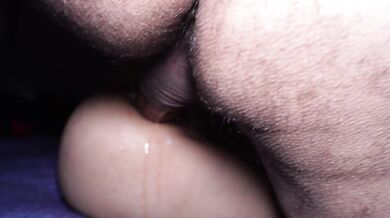 Throbbing ass, open from penetration by a large erect cock, multiple cumshots and orgasms