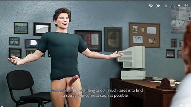 Hardcore Office Sex With My Professor - Cum on Her Huge Boobs - Anim Game
