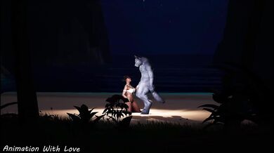 Werewolf Takes Busty Ebony - Part 1 | 3D Animation | Wild Life