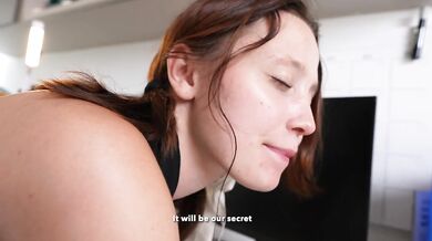 Slutty Russian student passes the Italian exam getting fucked and creampied by her teacher