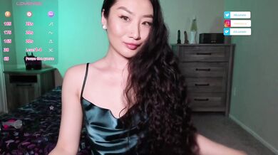 Exotic Asian Goddess in Satin Dress | Petite Lady with Small Tits ft. Alicia Hebi