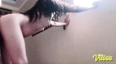 My friend is shy, so I take off her towel to fuck her - Sexy big ass