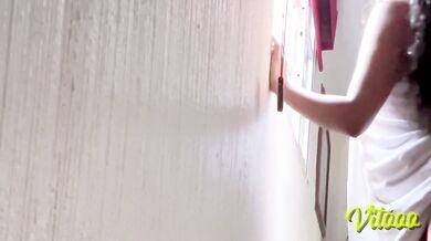 My friend is shy, so I take off her towel to fuck her - Sexy big ass