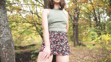 Schoolgirl Flashes Full Back Panties Outdoors Upskirt Fantasy