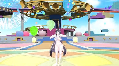 Thicc Elf VTuber Bunny Style Strip Dance | Hentai MMD