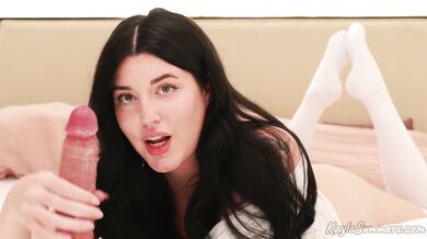 Gentle Cum Eating Instructions for a Good Boy - JOI - CEI - Kayla Summers - Full Video