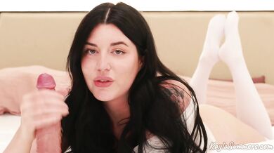 Gentle Cum Eating Instructions for a Good Boy - JOI - CEI - Kayla Summers - Full Video