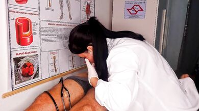 Oops... my penis got an erection in front of the nurse.