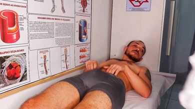 Oops... my penis got an erection in front of the nurse.