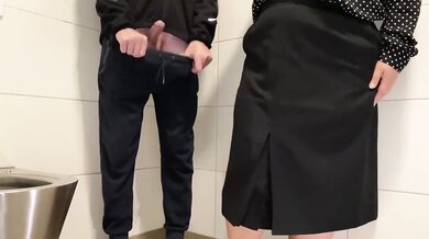 Sex in a public toilet, no, just a handjob