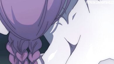 Freiren cast a spell for a huge cock and fucked Aura, filling her tight pussy with cum