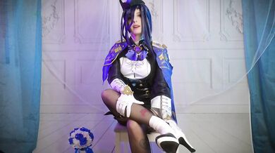 Clorinde Cosplay - Big Boobs, Tight Nylon Stockings, Sensual jiggles, Big Ass & feet for you