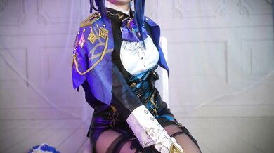 Clorinde Cosplay - Big Boobs, Tight Nylon Stockings, Sensual jiggles, Big Ass & feet for you
