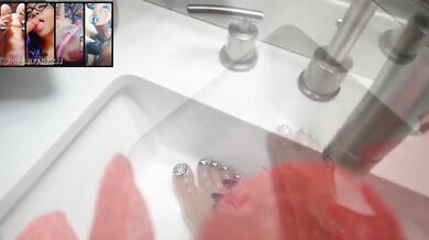 Ebony Goddess Strokes Your Cock With Their Pretty Feet
