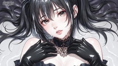 [Uncensored] Goth Girl Fan Fucks Rockstar Backstage – Alternative Roleplay - Hentai Part 2