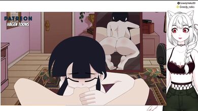 Audrey Stays Home to Suck a Huge Dick