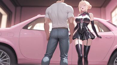 Sylvia Caught a Guy with a Huge Cock and Fucked Him Hard. Hentai Cosplay of Sylvia Van Hossen.
