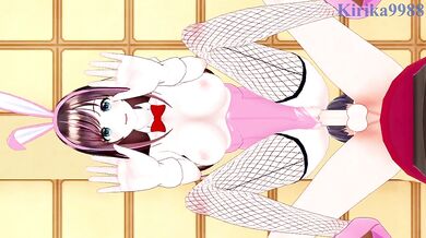 KizunaAI (Otona) (Bunny Girl) and I have intense sex in the casino. - VTuber Hentai