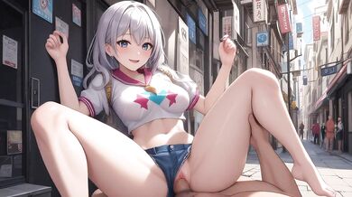 AI Generated - Hot busty blonde 3d Hentai anime