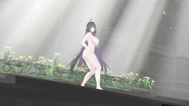 Latata Hentai MMD | Elf VTuber Nude Strip Dance
