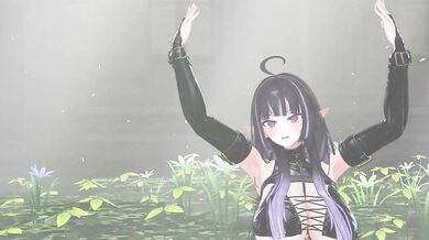 Latata Hentai MMD | Elf VTuber Nude Strip Dance