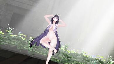Latata Hentai MMD | Elf VTuber Nude Strip Dance