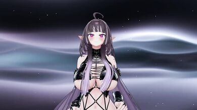 Dice MMD | Hentai Elf VTuber Outfit Change Until Naked